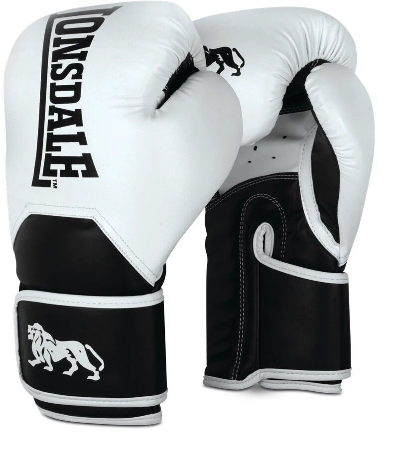  Боксерские перчатки Lonsdale Leathbridge белые 