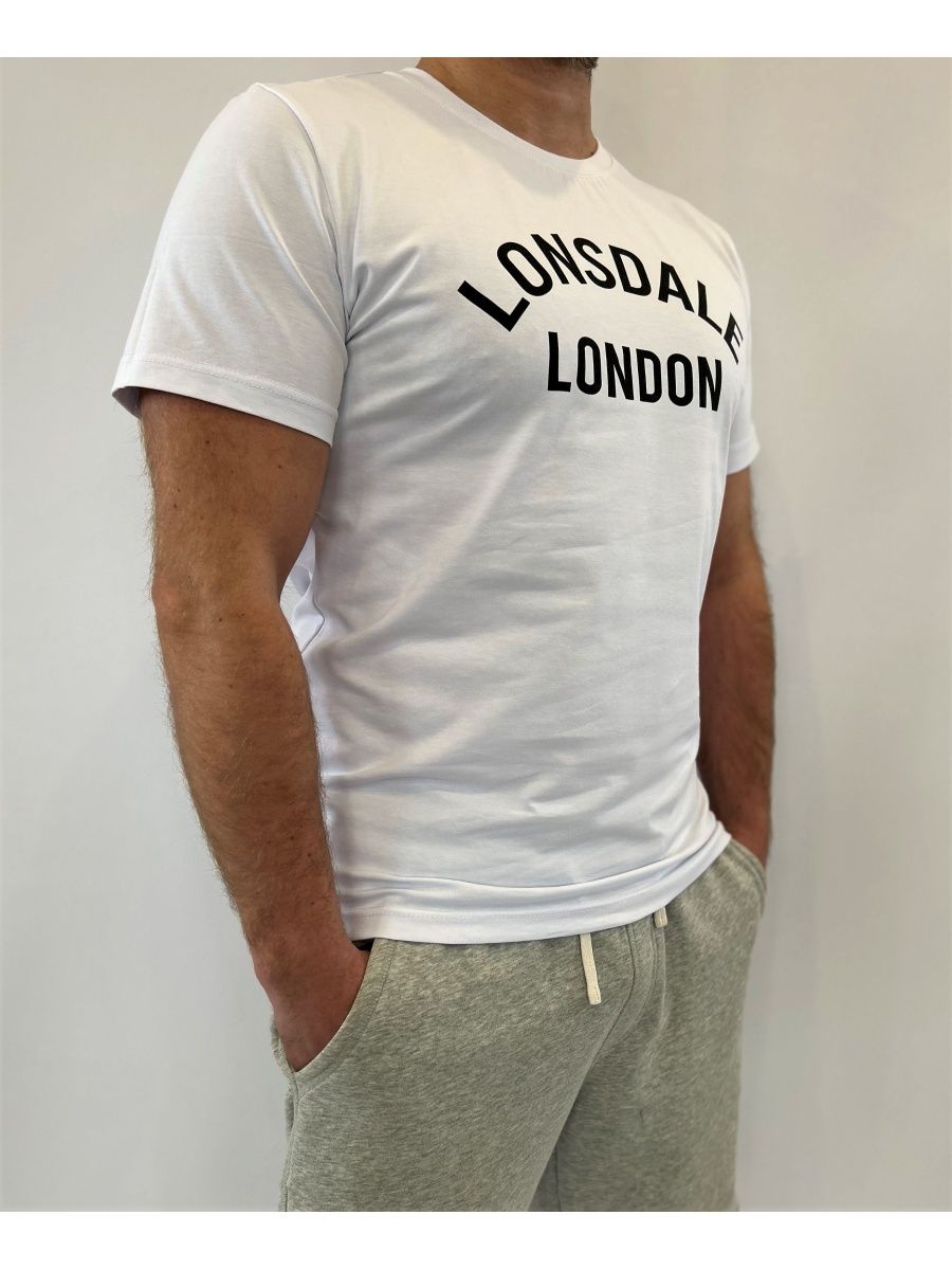 Футболка Lonsdale BRADFIELD белая — фото