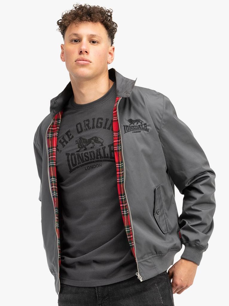  Куртка Харрингтон LONSDALE ACTON серая 