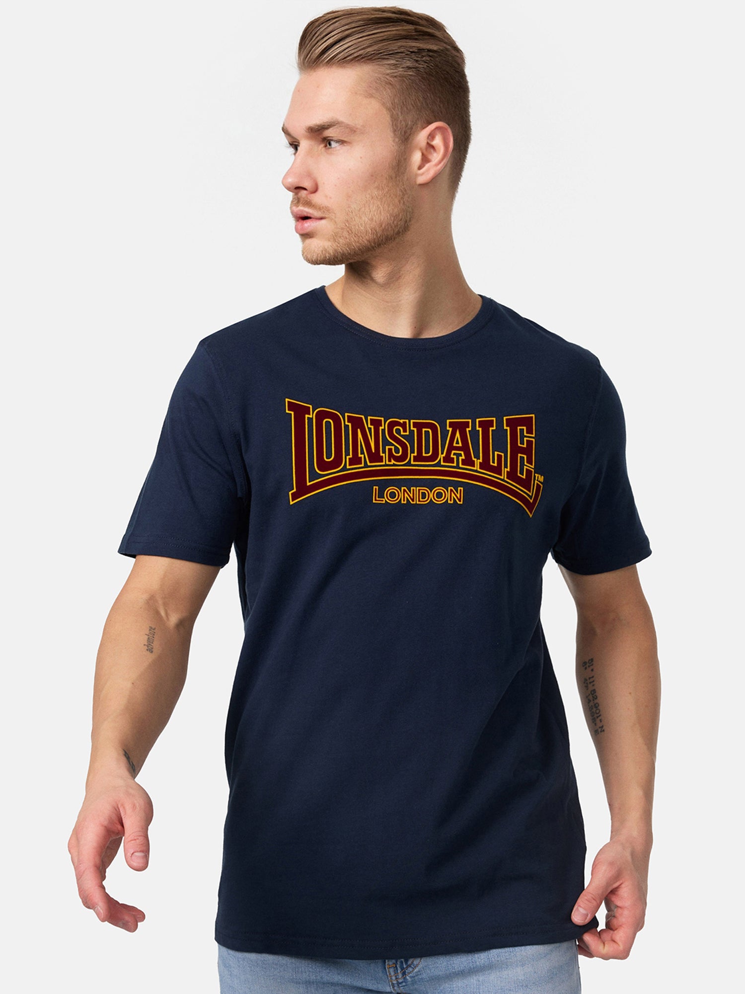 Футболка мужская LONSDALE CLASSIC Navy 