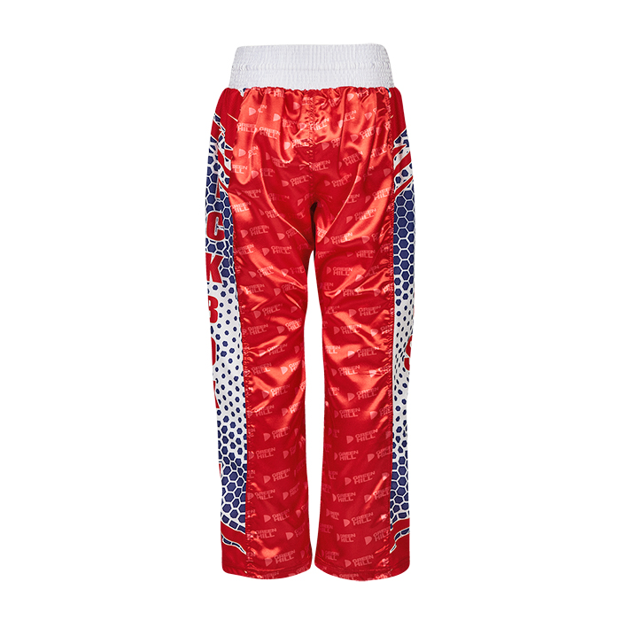  Брюки для кикбоксинга GREEN HILL KBT-4058 красные 