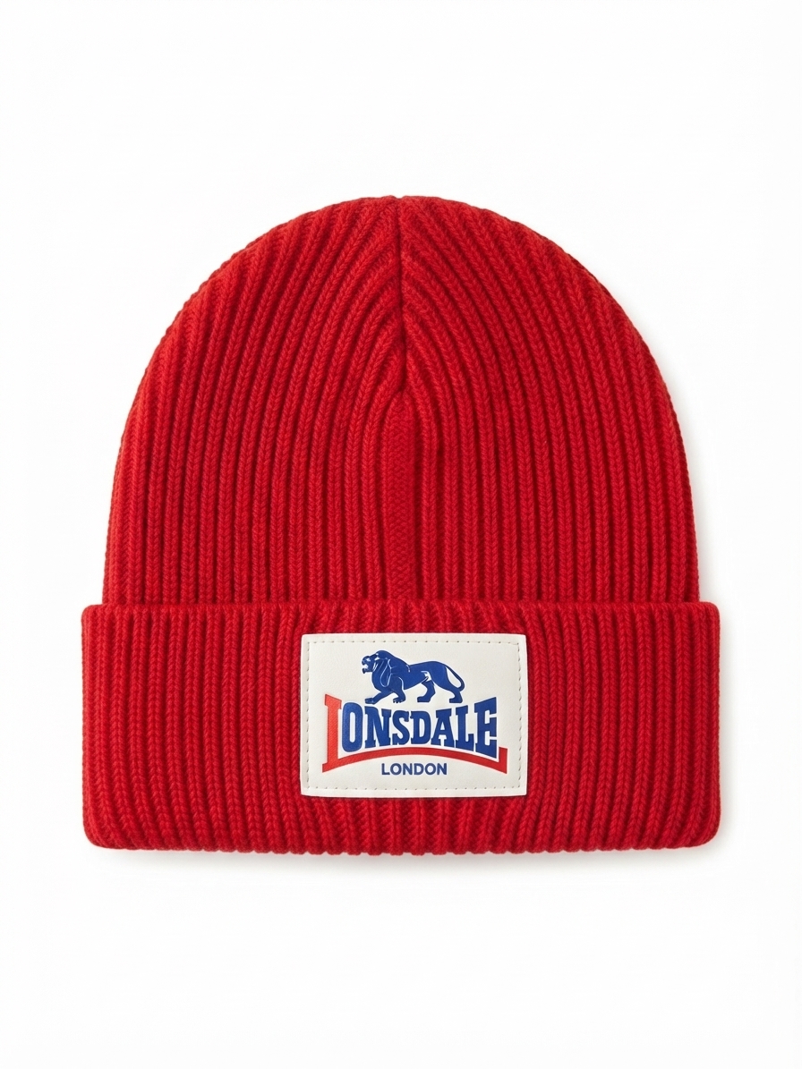  Шапка Lonsdale Pinmore красн/бел. 