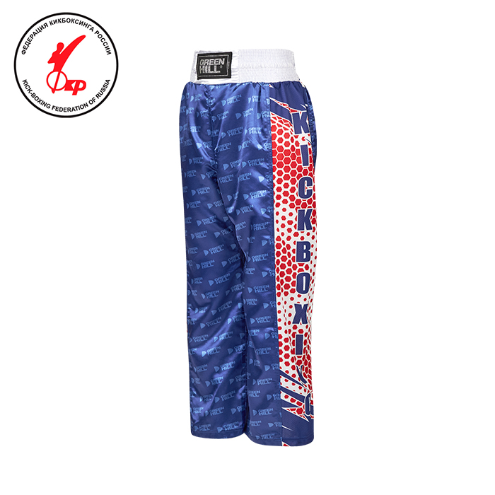  Брюки для кикбоксинга GREEN HILL KBT-4058 синие 