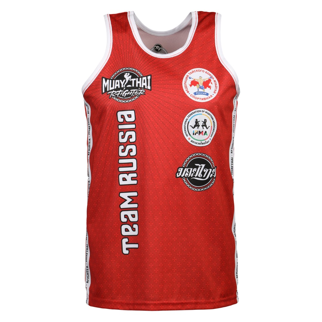  Майка тренировочная RFighter ФТБР-TEAM RUSSIA красная 