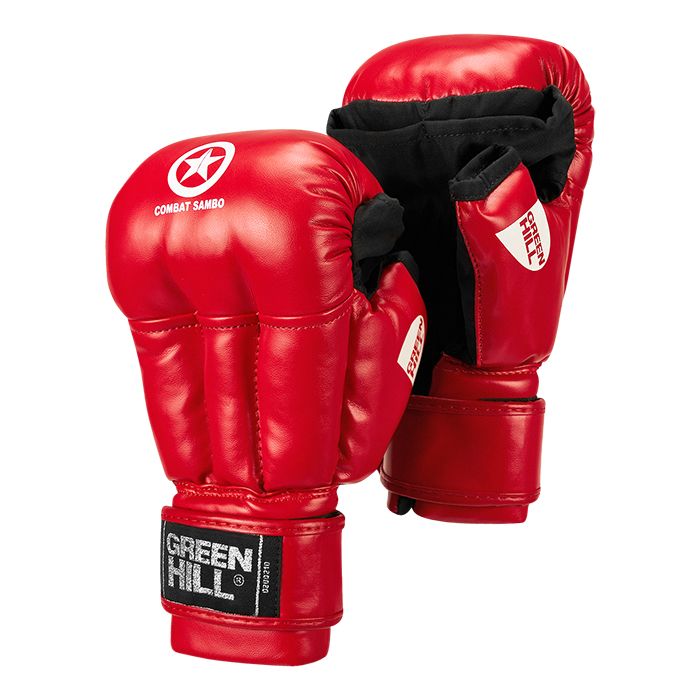 Перчатки GREEN HILL COMBAT SAMBO 2047CS черепашки красные 