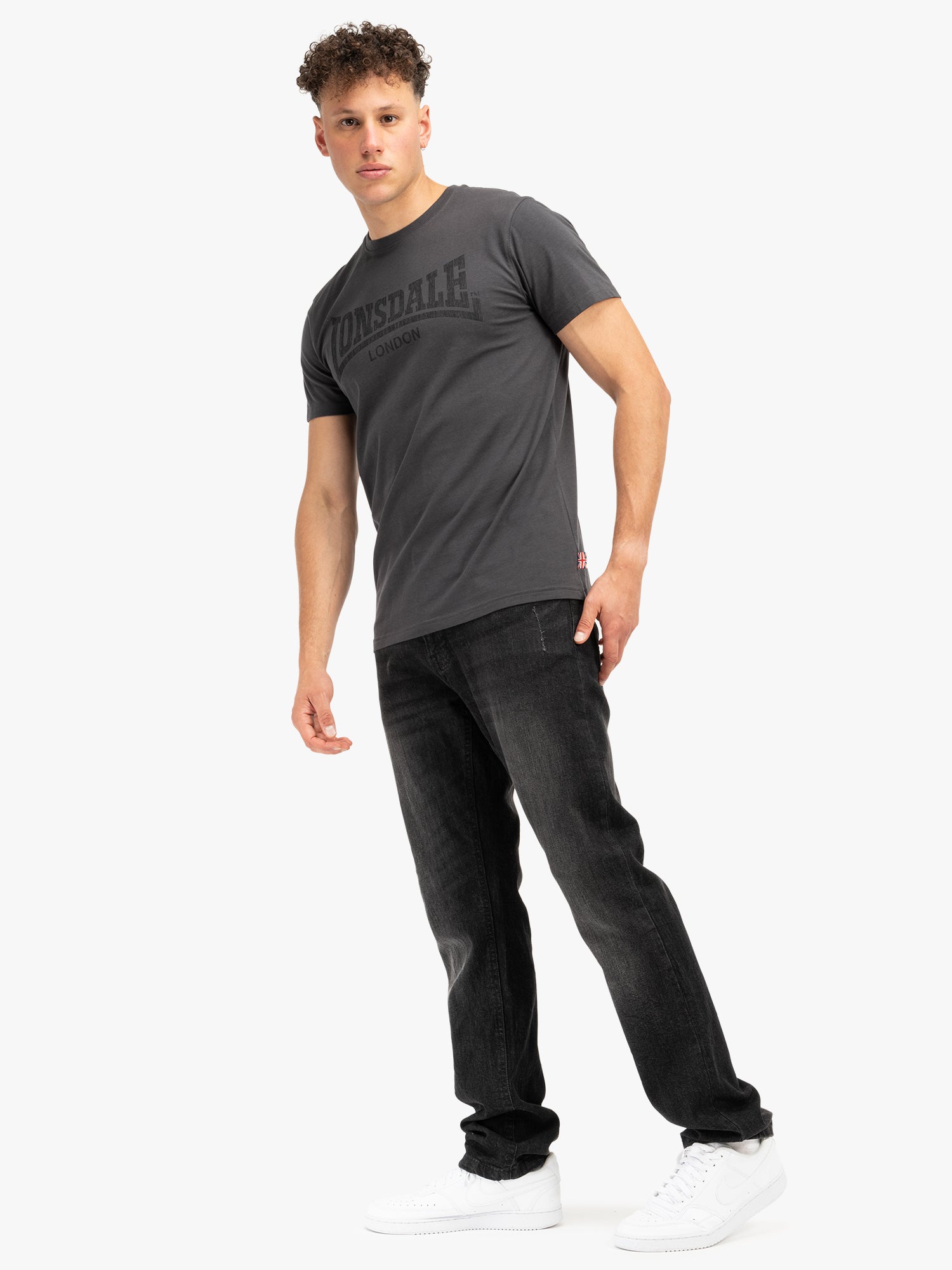  Футболка LONSDALE LOGO KAI Anthracite 