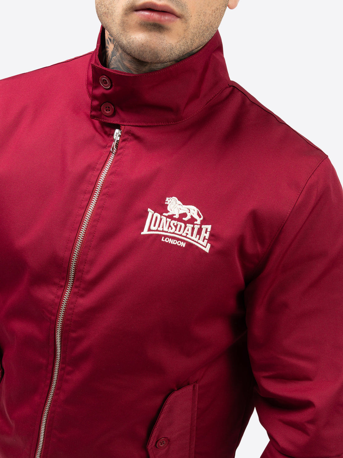  Куртка Харрингтон LONSDALE CLASSIC Cherry Red 