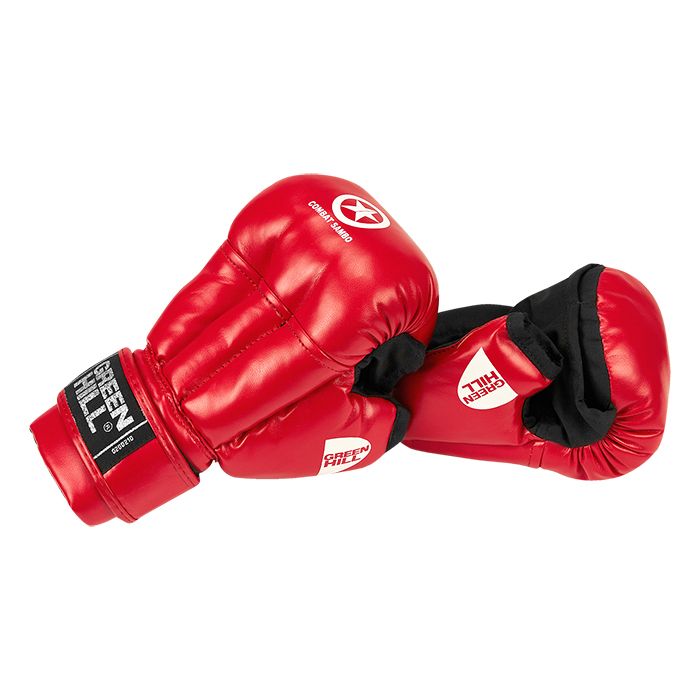  Перчатки GREEN HILL COMBAT SAMBO 2047CS черепашки красные 