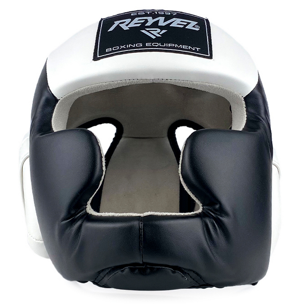 Шлем Reyvel тренировочный Full Face черно белый 