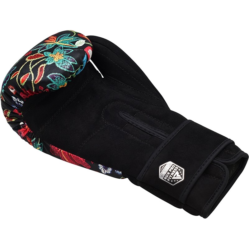  Боксерские перчатки RDX FL3 FLORAL черные 