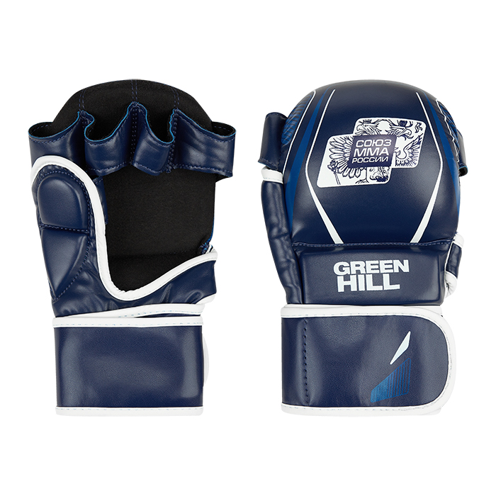  Перчатки GREEN HILL СОЮЗ MMA РОССИИ синие 