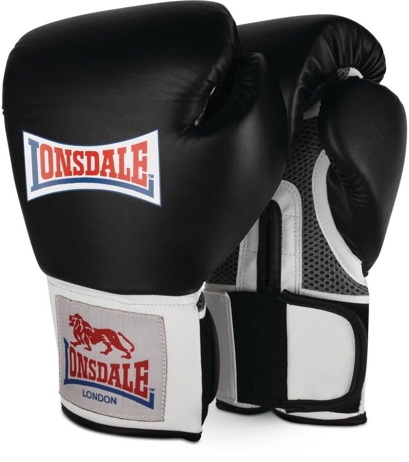  Боксерские перчатки Lonsdale Brantford черные 