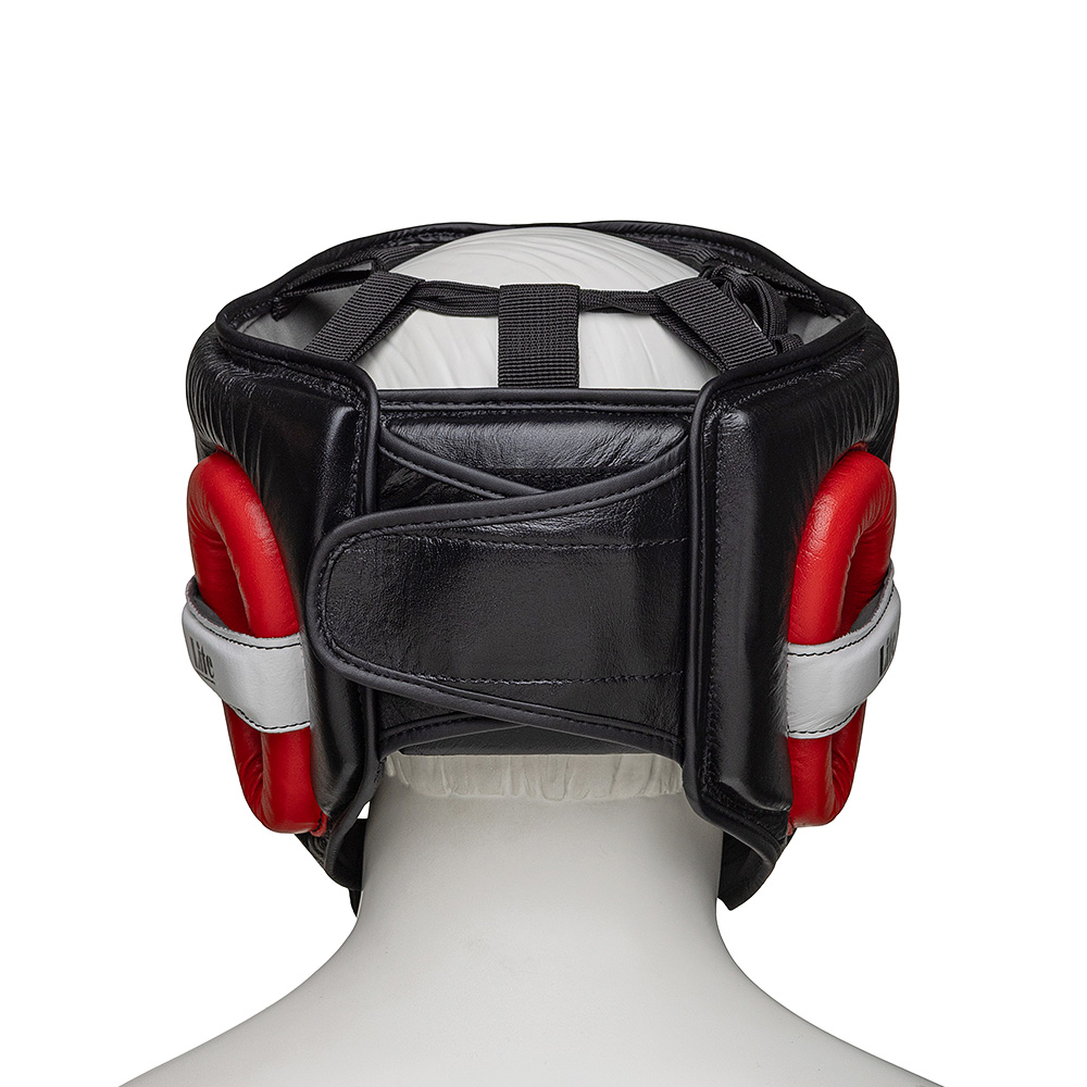  Шлем боксерский LEADERS LITE BK/RD 