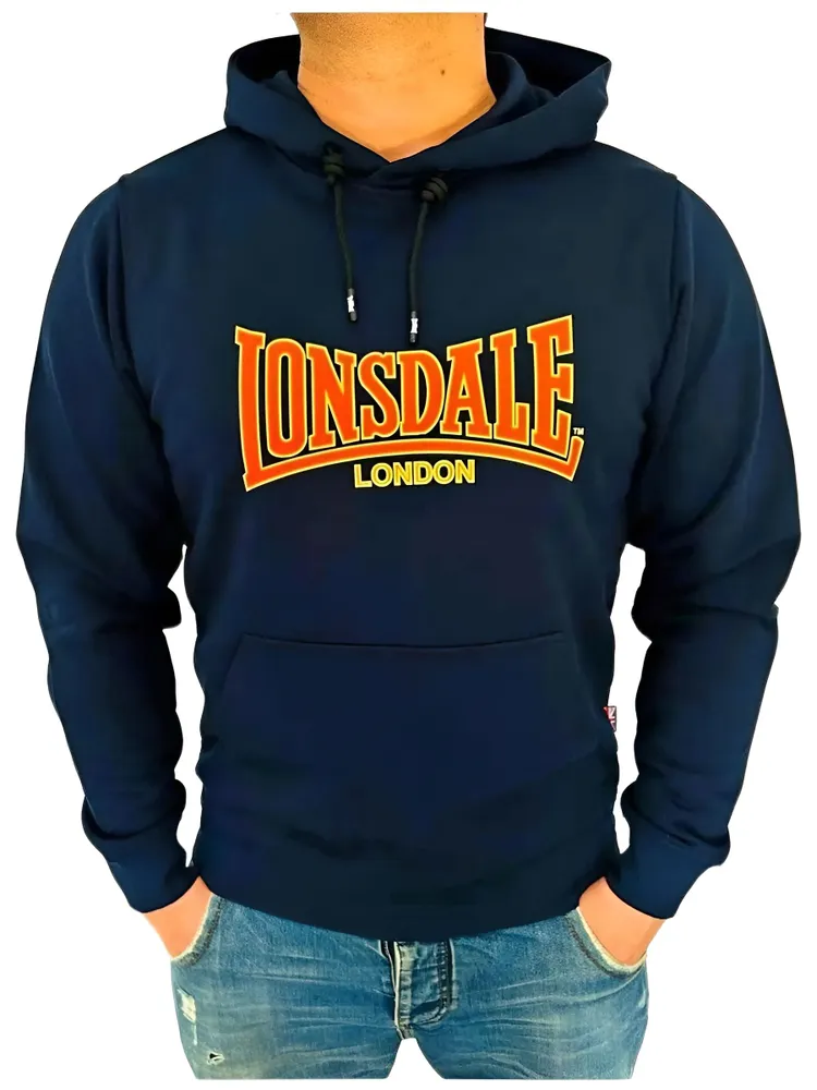  Худи Lonsdale Overlord темно синие 