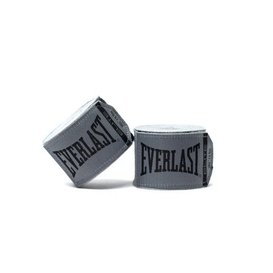  Боксерские бинты Everlast Elite серые 