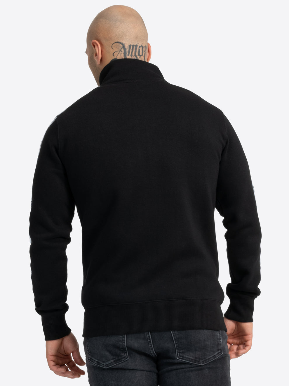  Cвитшот на молнии slim fit BENLEE CUNINGHAM черный 