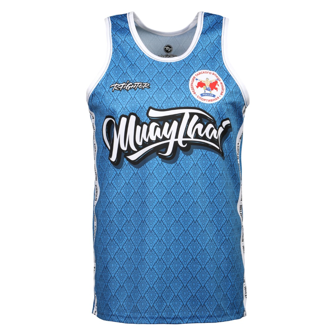  Майка тренировочная RFighter ФТБР-MT синяя 