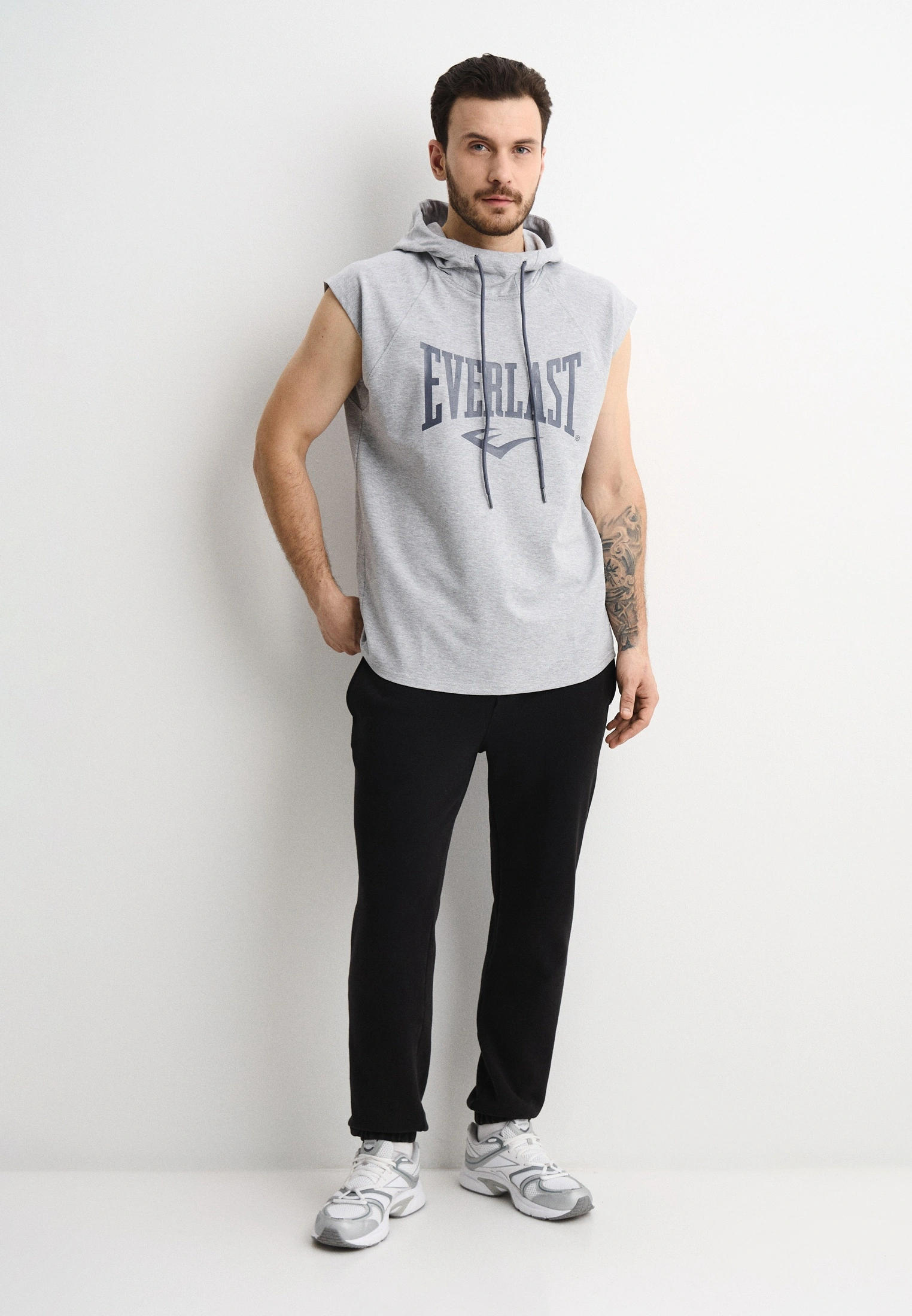  Худи без рукавов Everlast Old Classic серое 