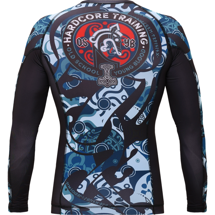  Рашгард Hardcore Training Nordic Ornament Black/Gray LS 