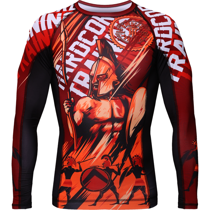  Рашгард Hardcore Training Sparta Red 2 LS 