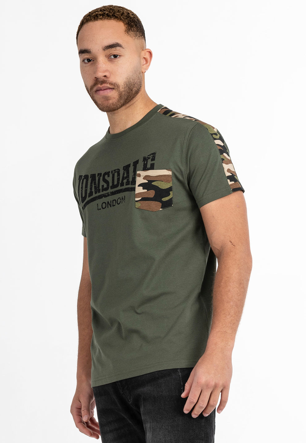  Футболка LONSDALE HUXTER Olive 