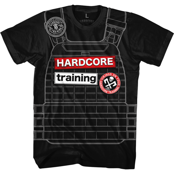  Футболка Hardcore Training Weighted Vest черная 