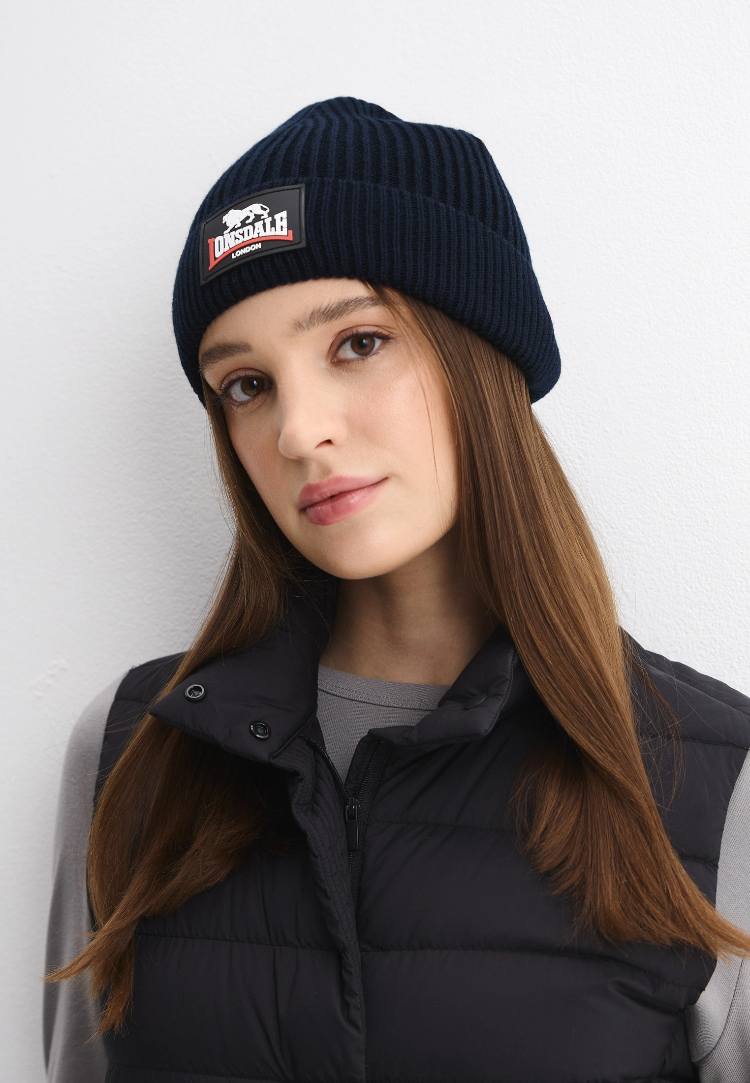  Шапка Lonsdale Pinmore темно/синяя 
