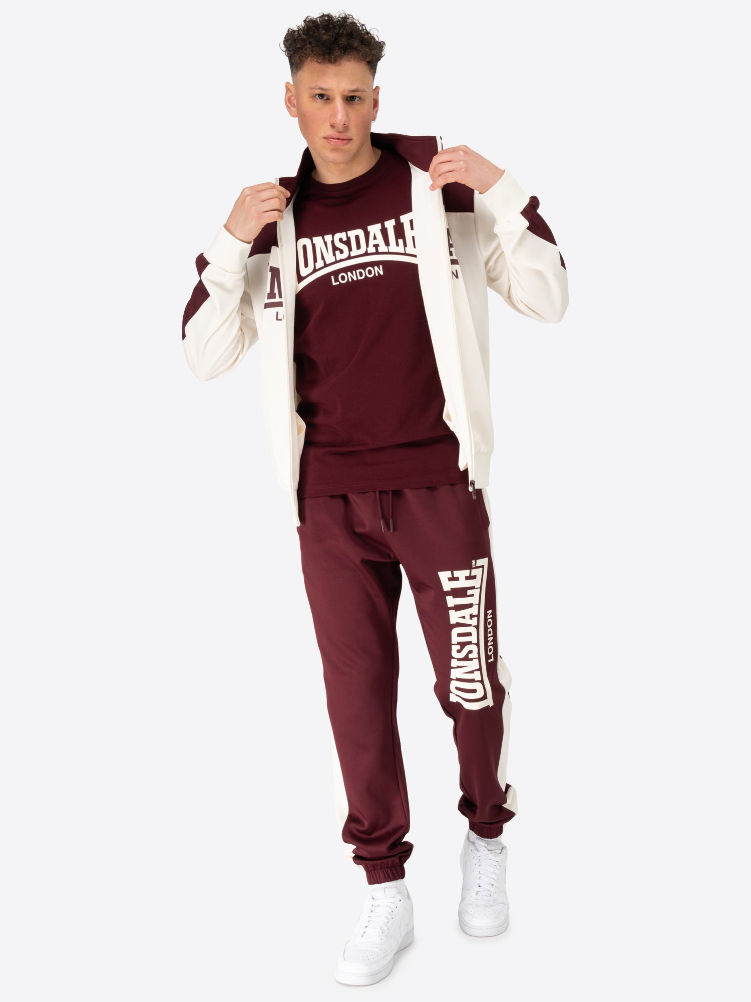  Спортивный костюм LONSDALE HOLMBURY Oxblood 
