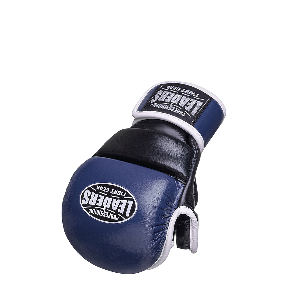  Перчатки MMA LEADERS HYBRID BL/BK 