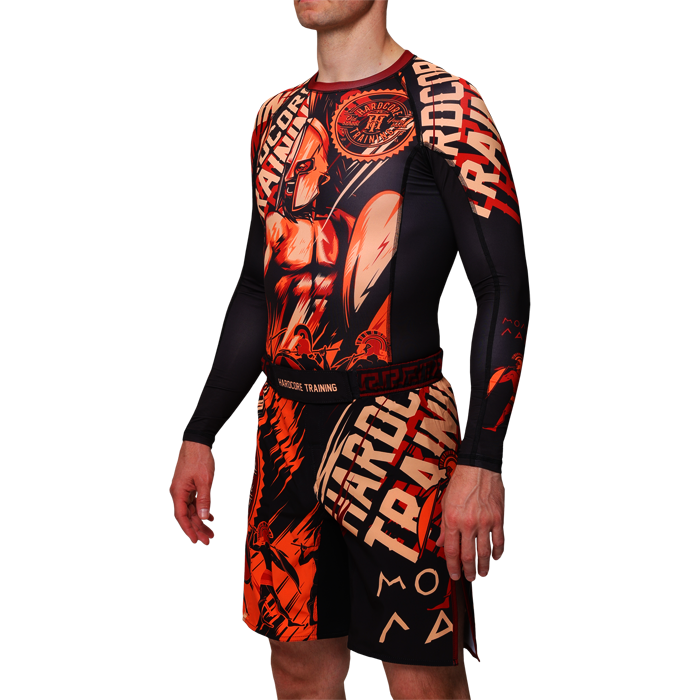  Рашгард Hardcore Training Sparta Black 2 LS 