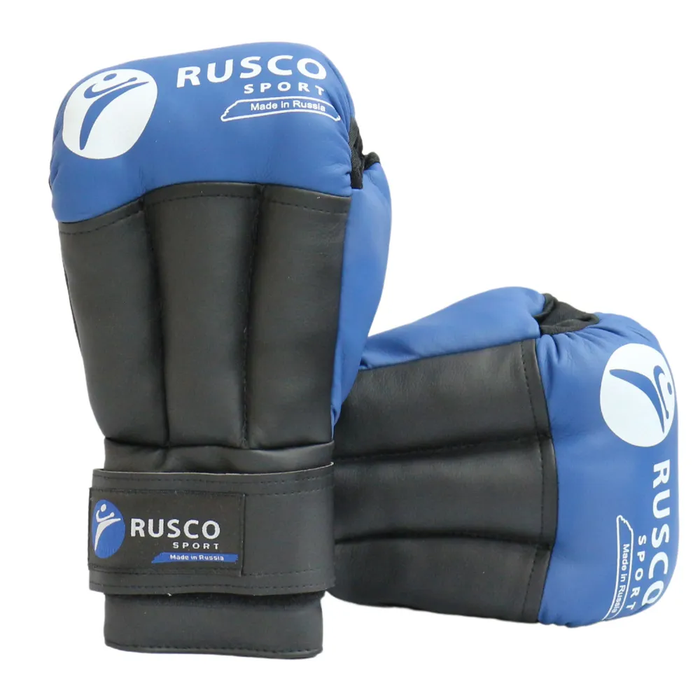  Перчатки для рукопашного боя RUSCO SPORT синие 