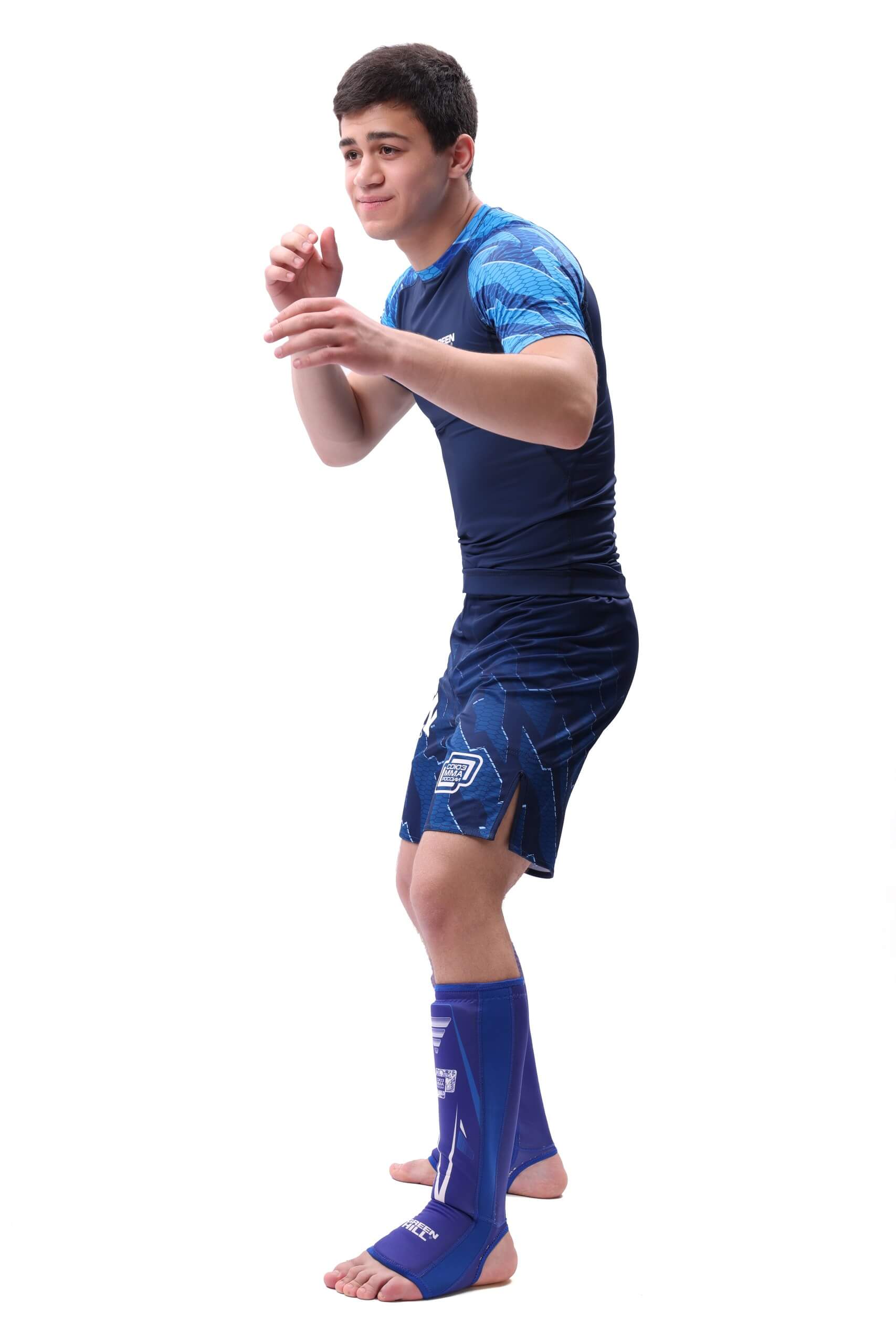  Шорты GREEN HILL СОЮЗ ММА РОССИИ синие 