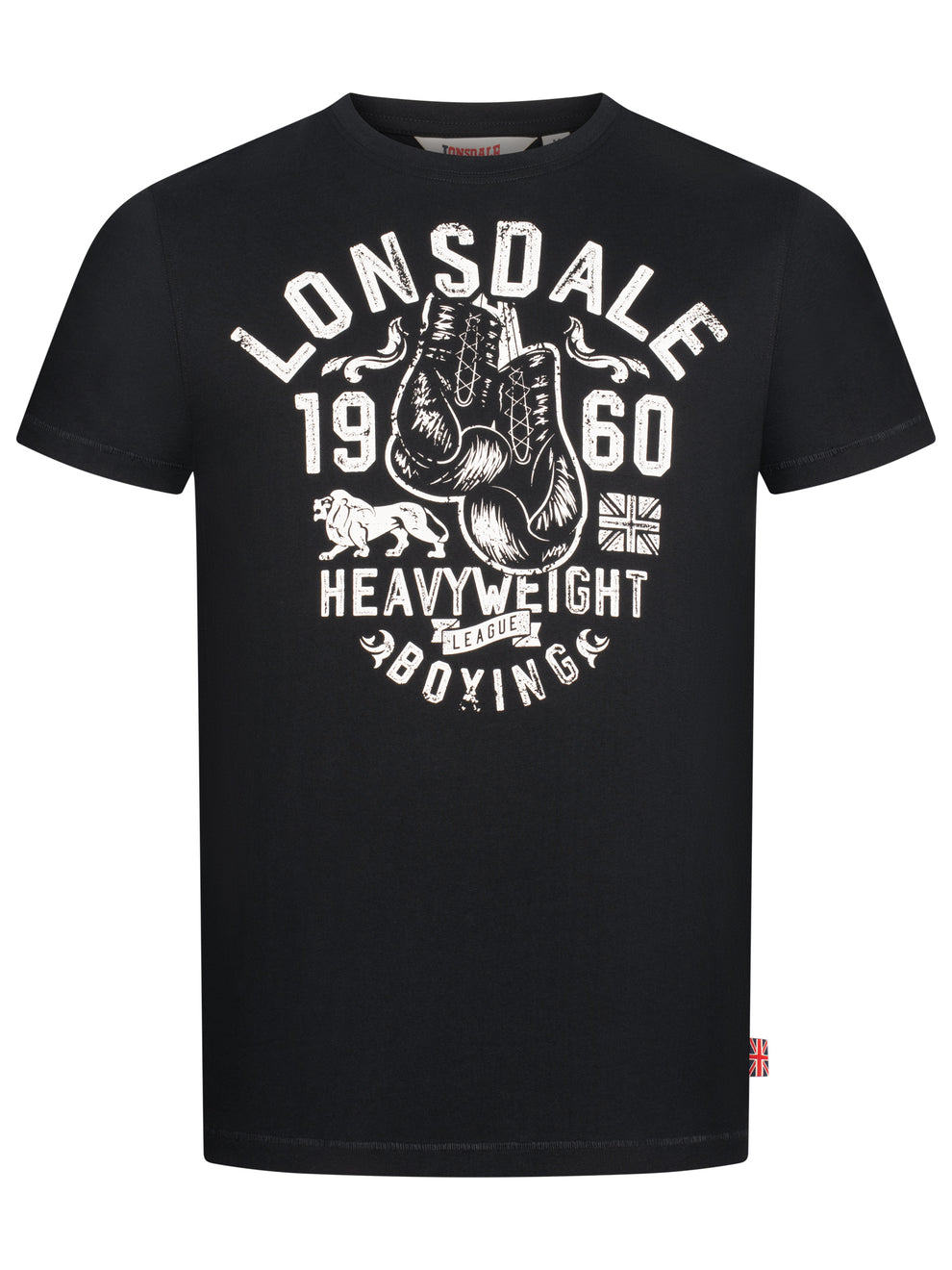  Футболка LONSDALE MINVER черная 