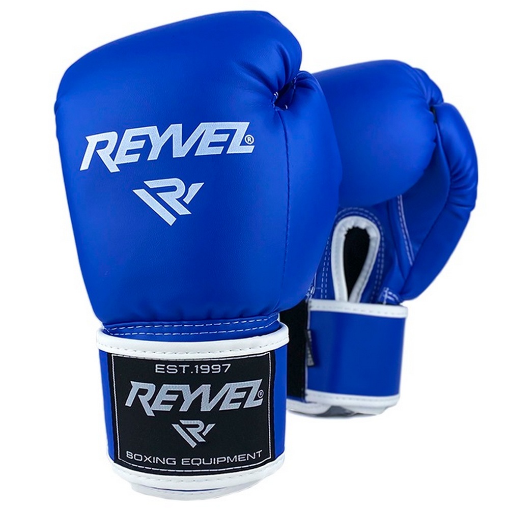  Боксерские перчатки Reyvel 80 синие 