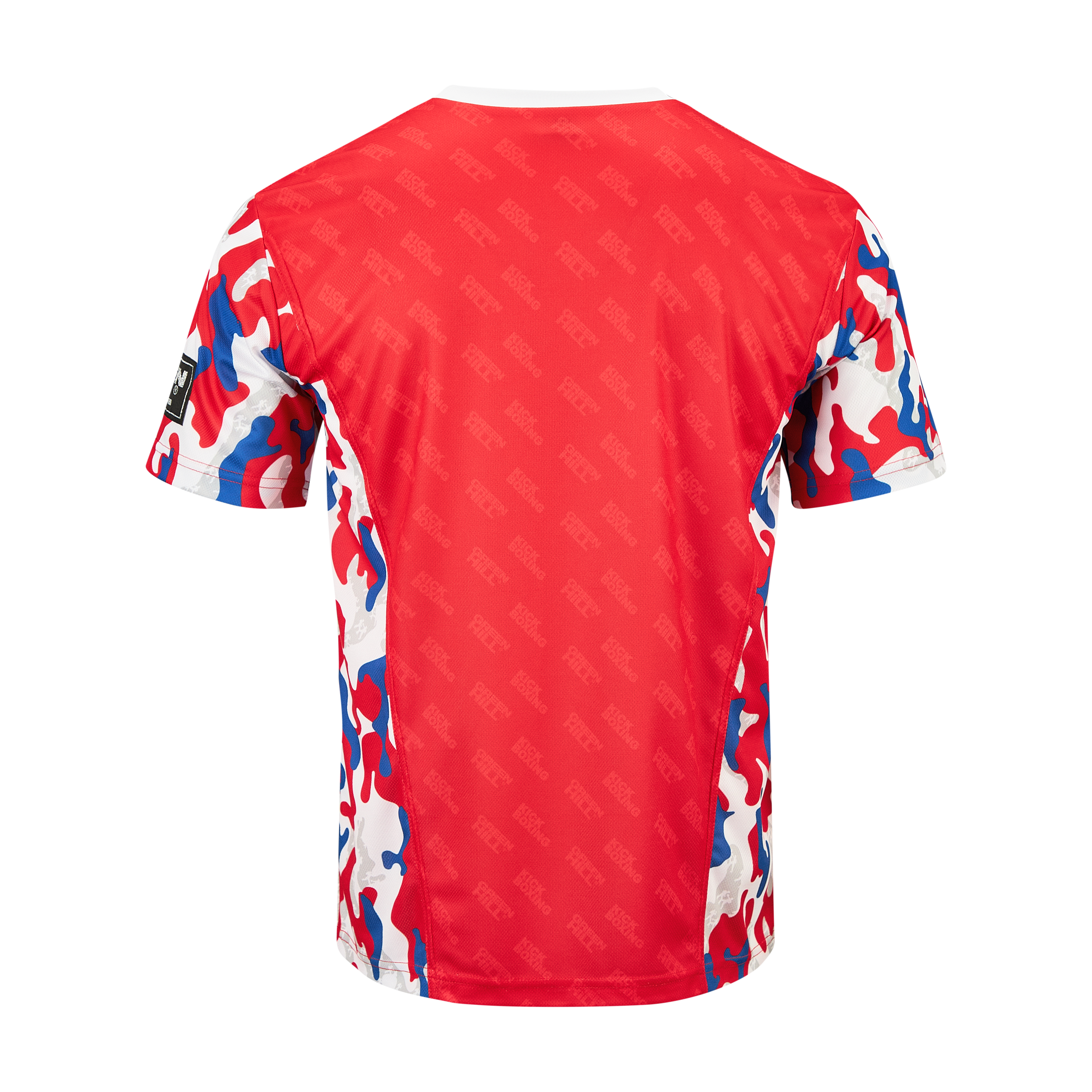  Футболка для кикбоксинга GREEN HILL с круглым воротом красная 