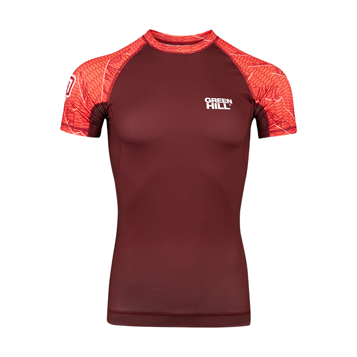  Рашгард GREEN HILL СОЮЗ ММА РОССИИ MMU-034 красный 