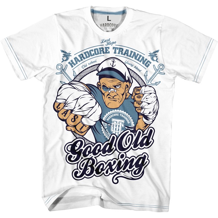 Футболка Hardcore Training Good Old Boxing White — фото