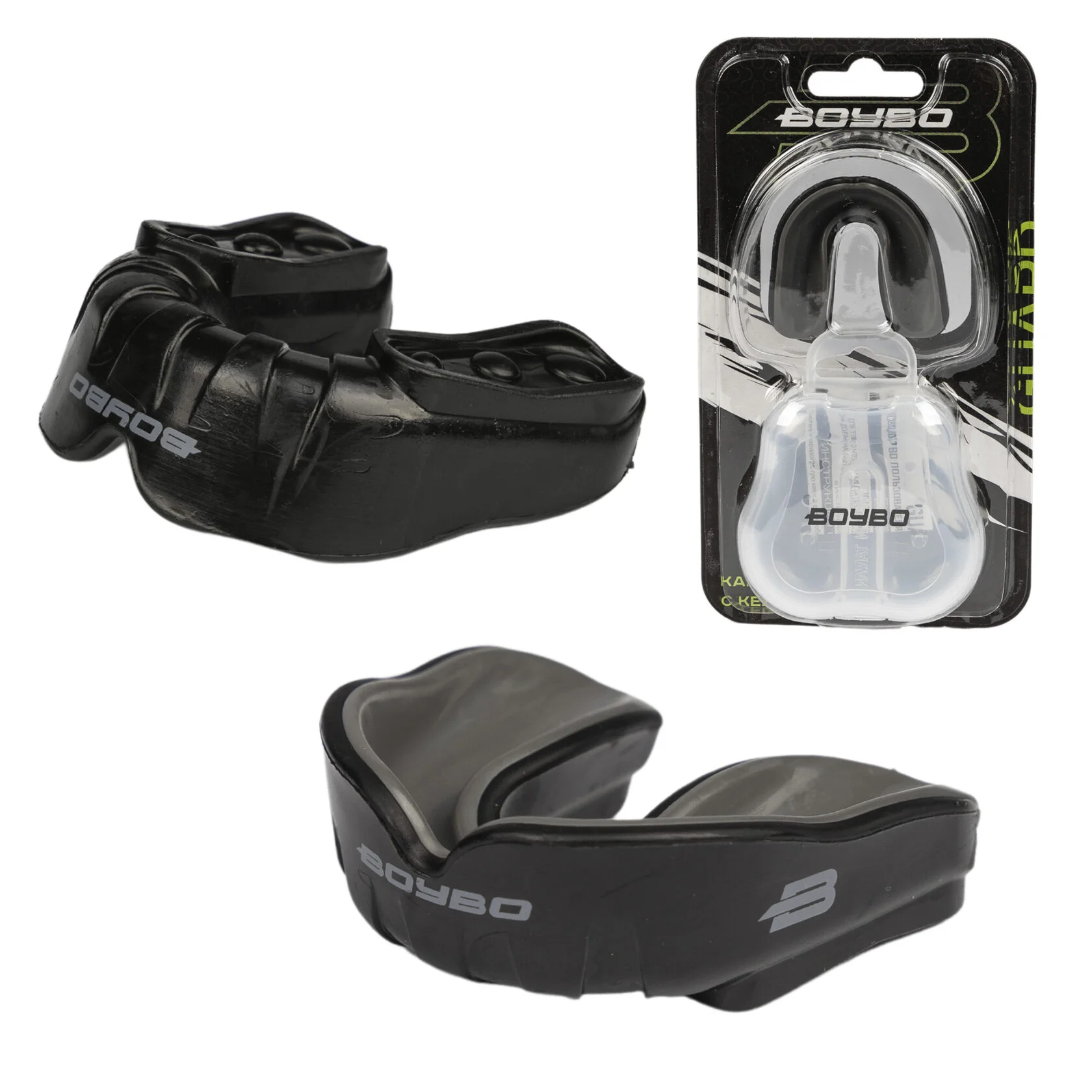  Капа BoyBo Guard MD250 Premium черный серый 