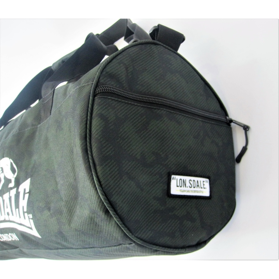 Сумка Lonsdale Barrel Bag 2 черно зеленая — фото