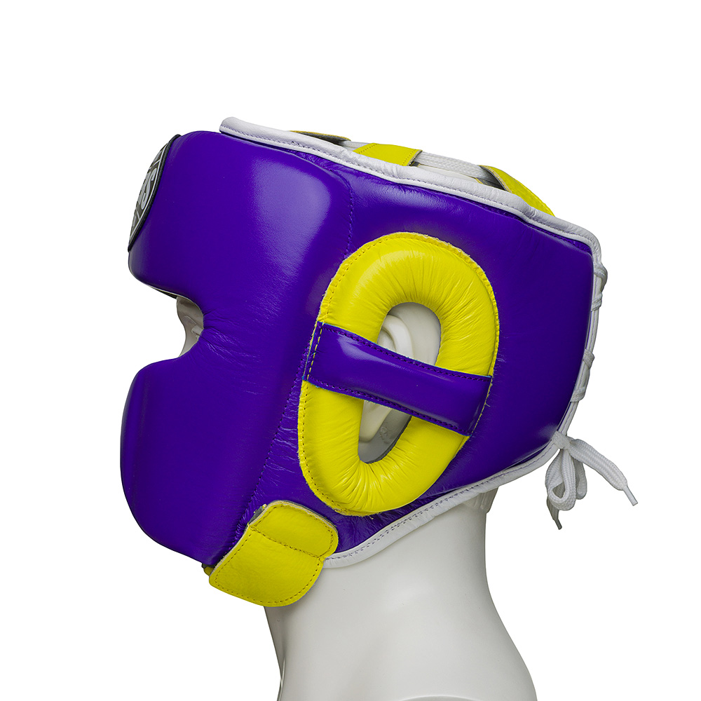  Шлем боксерский LEADERS MEX FANCY PUR/YL 