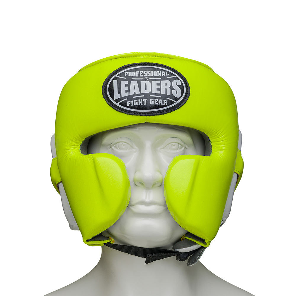  Шлем боксерский LEADERS MEX FANCY GN/WH 