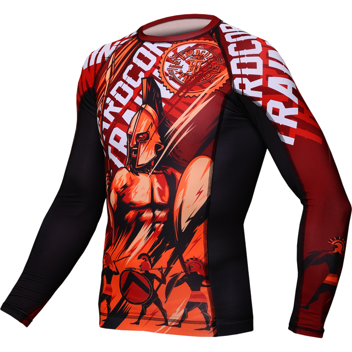  Рашгард Hardcore Training Sparta Red 2 LS 