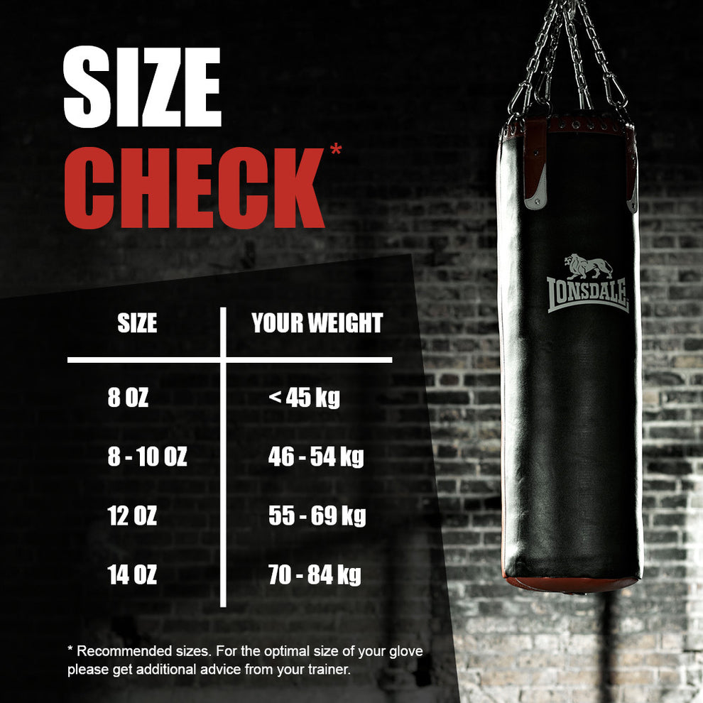  Боксерские перчатки LONSDALE ASHDON красные 