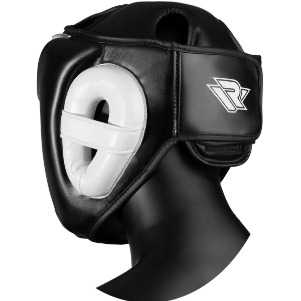  Шлем Reyvel тренировочный Full Face черно белый 