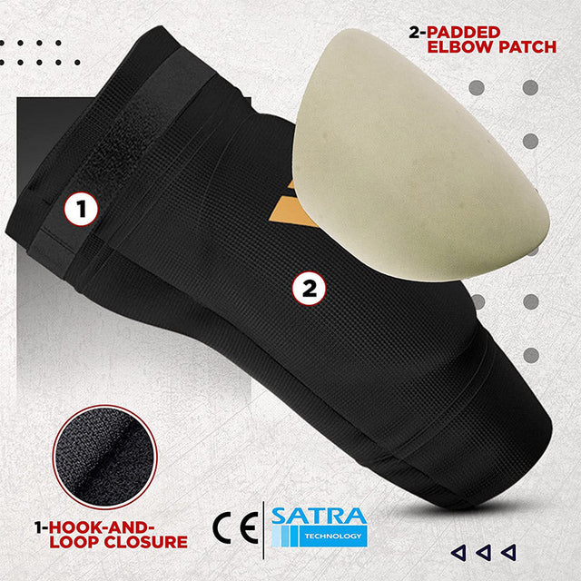  Налокотники RDX Muay Thai OEKO-TEX black gold 