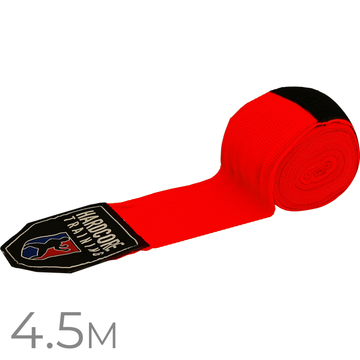  Боксерские бинты Hardcore Training Superior Red 