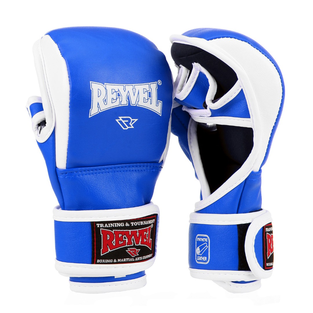  Перчатки Reyvel ММА PRO TRAINING синие 