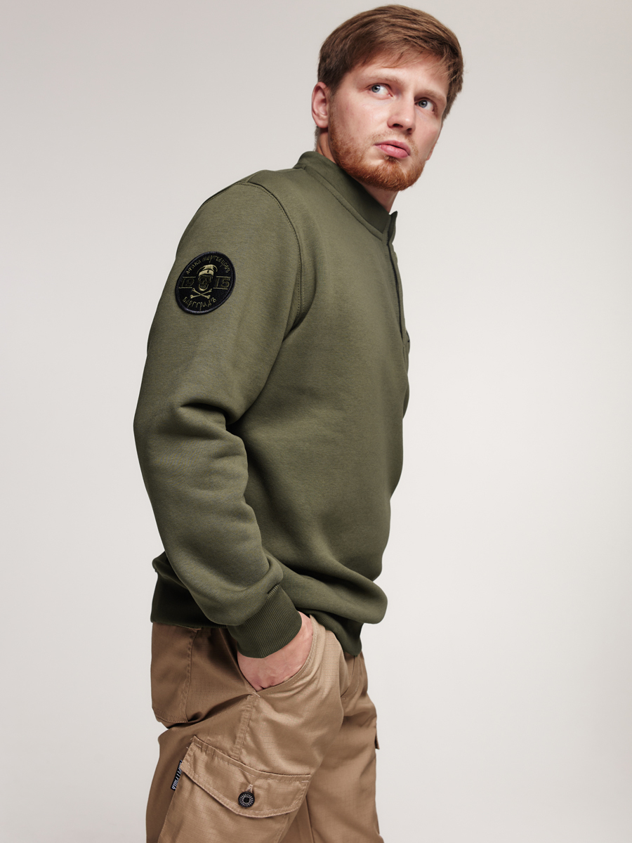  Свитшот гимнастёрка Варгградъ 1915 хаки с начёсом  