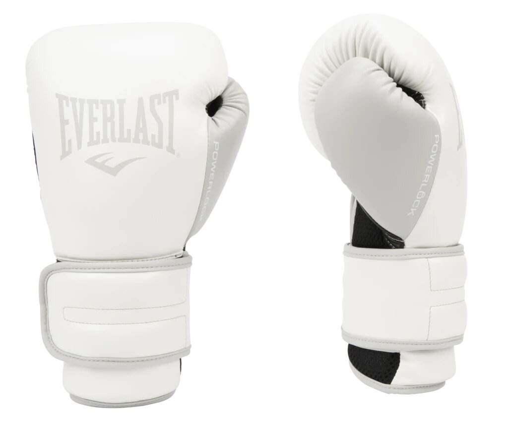  Боксерские перчатки Everlast Powerlock PU 2 белые 