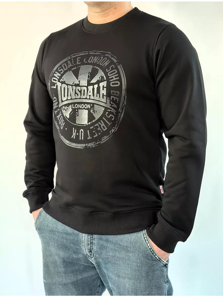  Свитшот Lonsdale Black Flag черный 